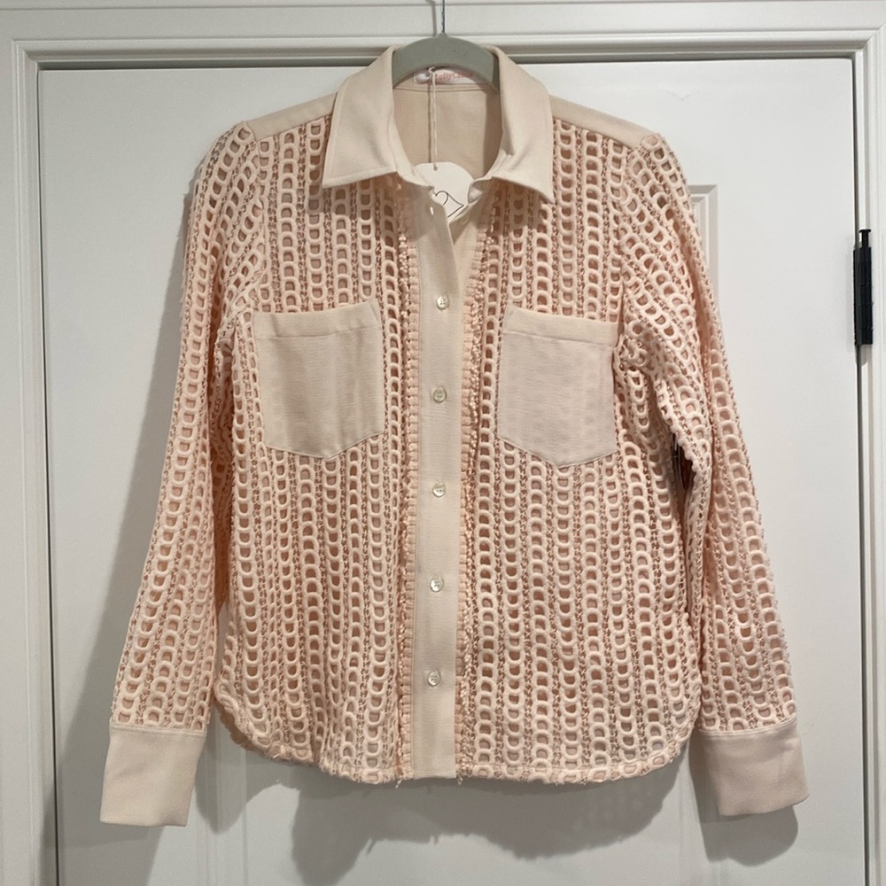 See By Chloe Pink Champagne Blouse